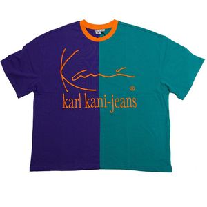 Karl Kani Block Boxy Short Sleeve Shirt Blauw,Paars L Man