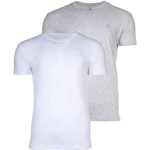 Gant 901002108 Short Sleeve T-shirt 2 Units Wit,Grijs XL Man