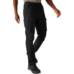 Regatta - Questra - Cargo Broek - Zwart - Isoflex+ Geavanceerde Stretchstof
