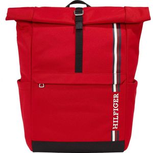 Tommy Hilfiger Monotype Rolltop Backpack Rood