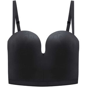 Wonderbra Voorgevormde Longline Push-up Bh Ultimate Backless Bra Zwart