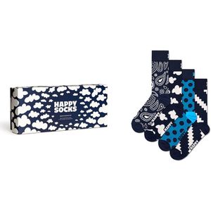 Happy Socks Moody Bluess Gift Set Half Long Socks 4 Pairs Veelkleurig EU 41-46 Man