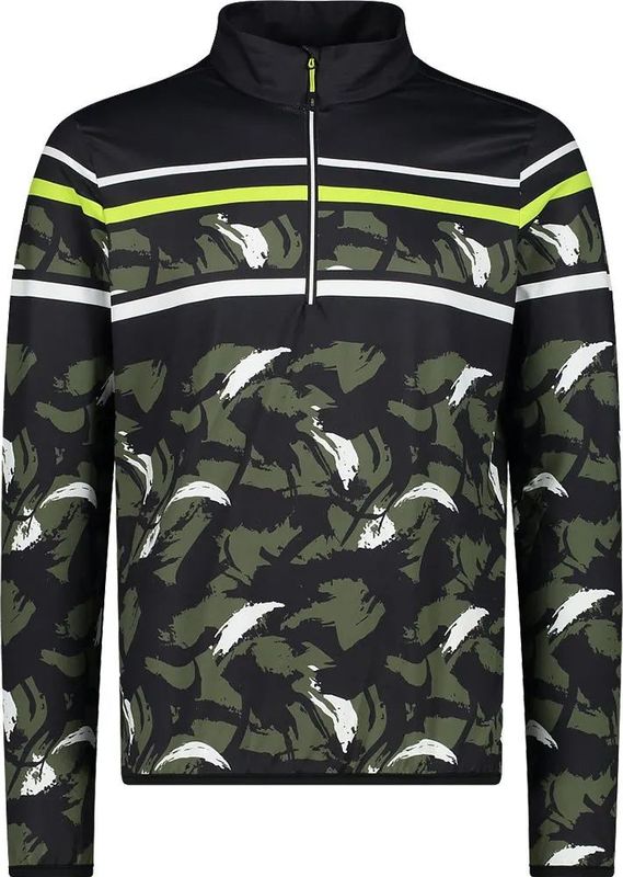 Softech - Fleece - Heren - Hoge Kraag - Rits - Geometrische Print