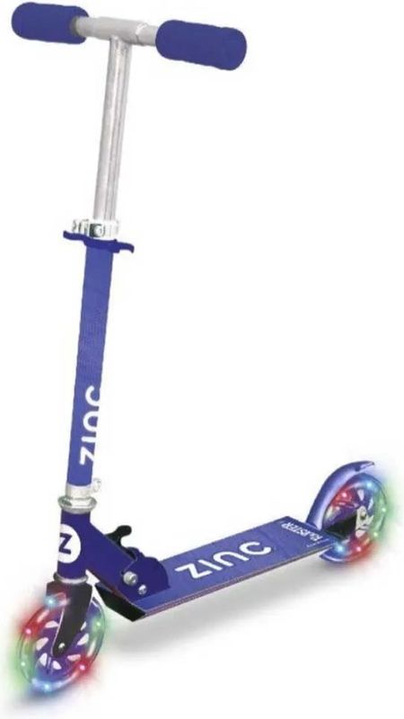 Zinc - Step - Scooter - Blauw - inclusief LED-wielen - verstelbaar in hoogte