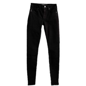 Superdry Mid Rise Skinny Jeans Zwart 24 / 32 Vrouw