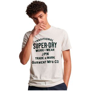Superdry Athletic Script Graphic Short Sleeve T-shirt Wit 2XL Man