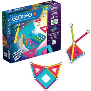 Toy Partner Geomag Glitter Recycled Game Blauw