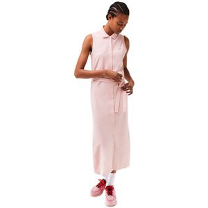 Lacoste Ef1107 Sleeveless Midi Dress Roze 34 Vrouw