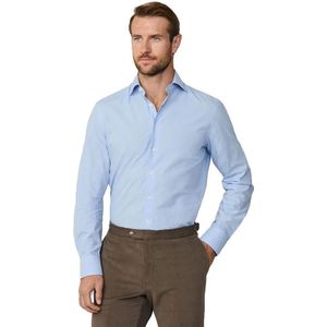 Hackett London - HM3010496 - Formeel Overhemd - Blauw - Katoen - Lange Mouwen
