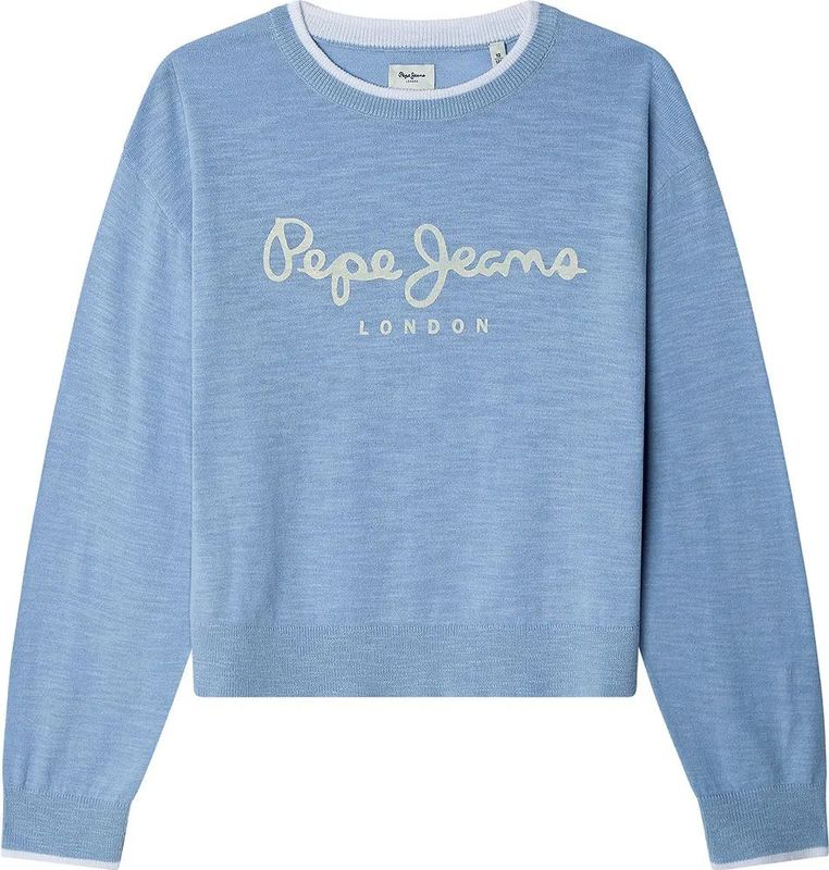 Pepe Jeans - PG701112 - Trui - Blauw - Casual - 100% Duurzaam Katoen