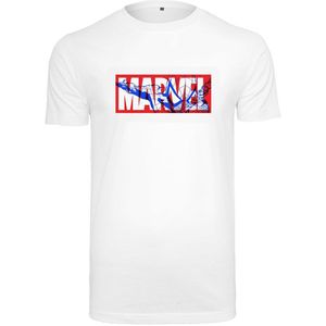 Mister Tee Marvel Spiderman Logo Short Sleeve T-shirt Wit XL Man