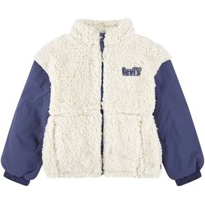 Levi's - Boxy Fit Sherpa Jas - Twee-Kleurige - Met Hoodie - Met Zakken