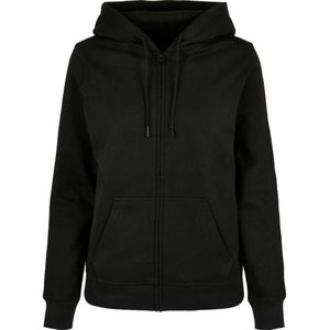 Build Your Brand Basic Full Zip Sweatshirt Zwart 3XL Vrouw