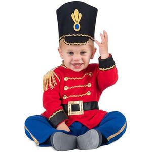 Viving Costumes Mono Baby Toy Soldier With Integrated Belt And Hat Junior Custom Rood 12-24 Months