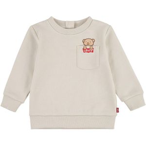 Levi´s ® Kids Bear Pocket Crewneck Sweatshirt Beige 12 Months