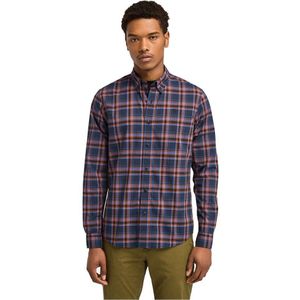 Timberland Stretch Poplin Check Overhemd Met Lange Mouwen