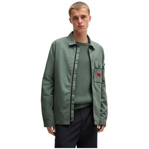 HUGO Overhemdjack Emmond - Katoenmix - Ritssluiting - Heren