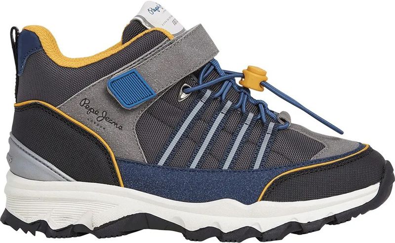 Pepe Jeans - Peak Trek - Sneakers - Blauw - Plat - Vetersluiting - Casual