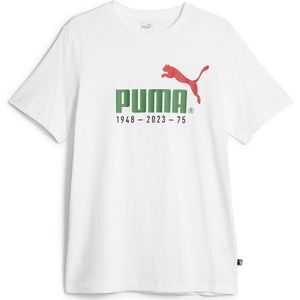 Puma No. 1 Logo Celebration Short Sleeve T-shirt Wit L Man