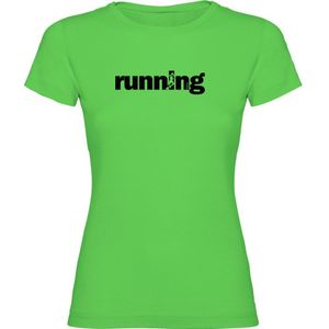 Kruskis Word Running Short Sleeve T-shirt Groen XL Vrouw