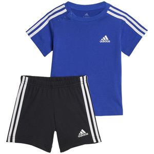 Adidas Sport 3 Stripes Set Blauw 9-10 Years Jongen
