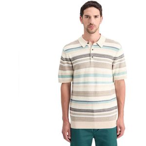 Scotch And Soda Knitted Polo Beige - Heren