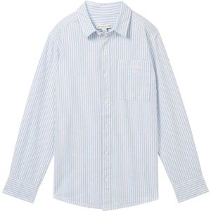 Tom Tailor 1039044 Striped Overhemd Met Lange Mouwen