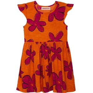 Nadadelazos Lotus Flower Short Dress Oranje 18-24 Months