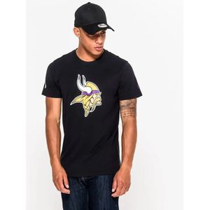New Era - NFL Minnesota Vikings - T-shirt - Zwart - Regular Fit - Korte Mouwen