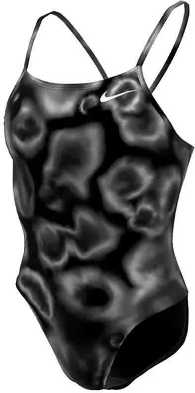 Nike - Swim Cutout HydraStrong Digi Haze - Badpak - Zwart