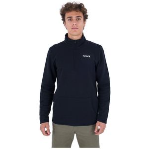 Hurley One&only Half Zip Sweatshirt Zwart S Man