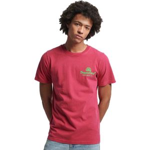 Superdry Vintage Venue Neon Short Sleeve T-shirt Rood M Man