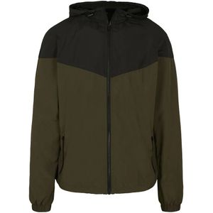 Build Your Brand 2-tone Tech Windrunner Jas