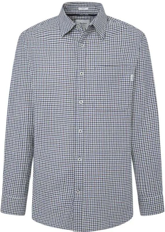 Pepe Jeans - PM308733 - Overhemd - Marineblauw - Katoen - Lange Mouwen