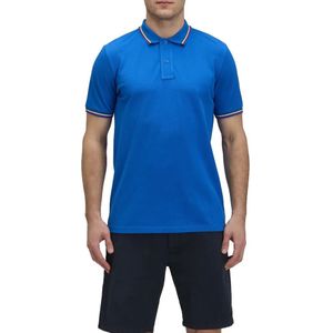 Sundek Brice Cotton Piqué With Tricolour Details Korte Mouw Poloshirt