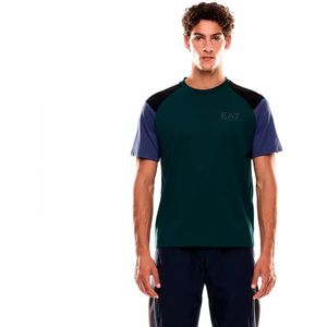 Ea7 Emporio Armani Train Athletic Colour Block 2 T-shirt Met Korte Mouwen