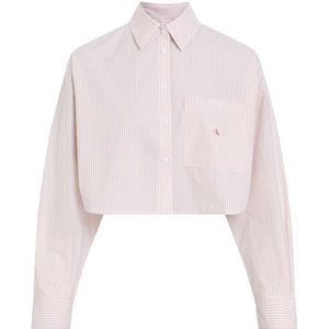Calvin Klein J20j225078 Crop Overhemd Met Lange Mouwen