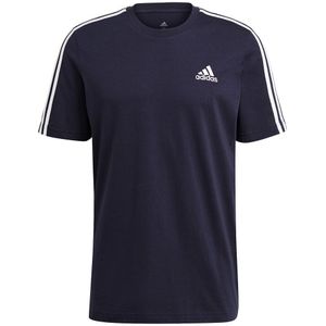Adidas Essentials 3 Stripes Short Sleeve T-shirt Blauw XL / Regular Man
