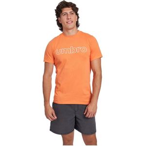 Umbro - Linear Logo Graphic - T-shirt - Oranje - Korte Mouwen