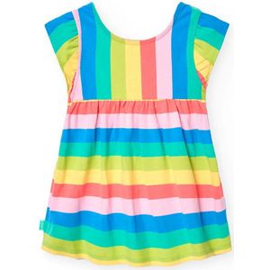 Boboli Knit Striped Jurk