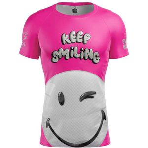 Otso Smileyworld Smiling Short Sleeve T-shirt Roze S Man