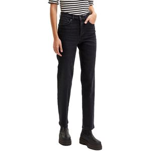 Selected Marie Straight High Waist Jeans Zwart 27 / 32 Vrouw