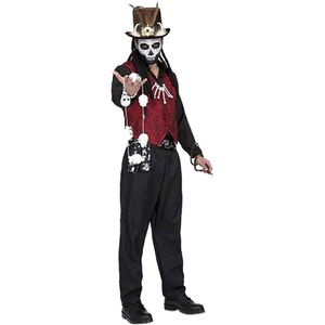 Viving Costumes Voodoo Master Man Custom Rood M-L