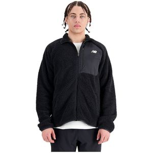 New Balance Q Speed Sherpa Half Zip Sweatshirt Zwart M Man