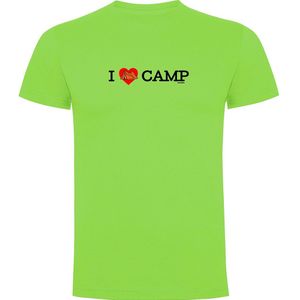 Kruskis I Love Camp Short Sleeve T-shirt Groen 3XL Man