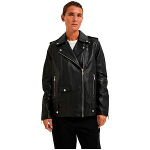 Selected Madison Leather Jacket Zwart 42 Vrouw