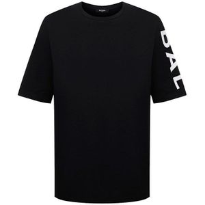 Balmain Vertical Logo T-shirt Met Korte Mouwen