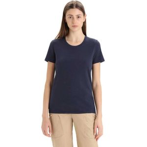 Icebreaker - Natural Blend Central Classic - Korte Mouw T-shirt - Midnight Navy