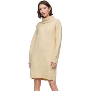 Superdry Knitted Long Roll Neck Sweater Beige,Geel M Vrouw