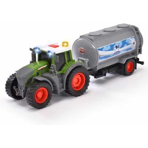 Dickie Toys Pharm Tractor Fendt Milk 26 Cm Light And Sound Zilver